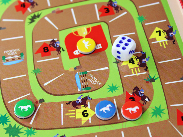 Изображение товара Набор игр Десятое королевство Большие гонки Скачки / 03586