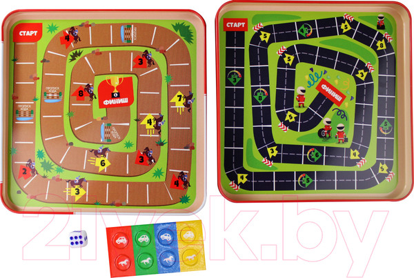 Изображение товара Набор игр Десятое королевство Большие гонки Скачки / 03586