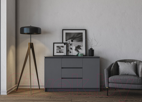 Изображение товара Тумба ДСВ Мори МК 1200.3 (графит)