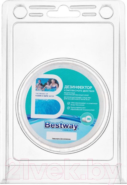 Изображение товара Средство для бассейна дезинфицирующее Bestway DK0.2TBW (0.2кг)