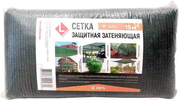 Изображение товара Сетка фасадная Lihtar Затеняющая мини 80 3х5м (15м2)