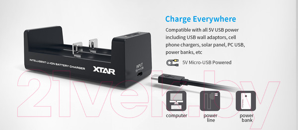 Изображение товара Зарядное устройство для аккумуляторов XTAR MC2