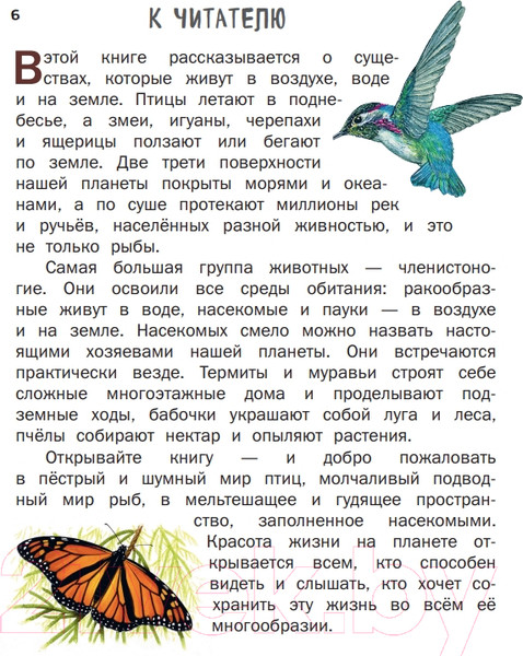 Изображение товара Энциклопедия Эксмо Все насекомые, птицы, рыбы с крупными буквами (Ананьева Е.Г.)