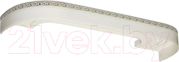 Изображение товара Карниз для штор LEGRAND Галант Neo Флора 2.0 / 48066715 (белый глянец)