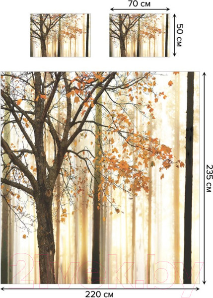 Изображение товара Набор текстиля для спальни JoyArty Пастельная осень / bcsl_1176 (220x235)