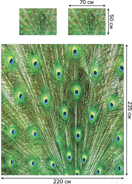 Изображение товара Набор текстиля для спальни JoyArty bcsl_12569 (220x235)