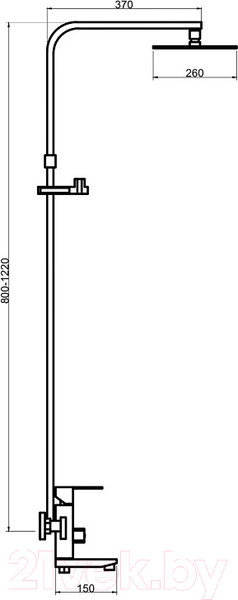 Изображение товара Смеситель РМС SUS125BL-009DK