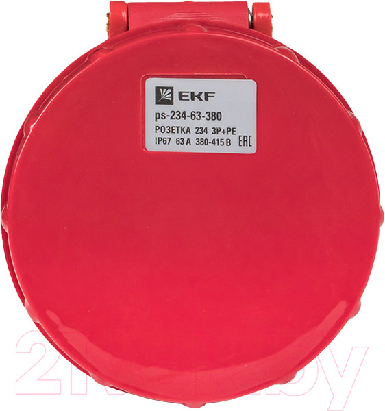 Изображение товара Розетка силовая EKF PROxima ps-234-63-380