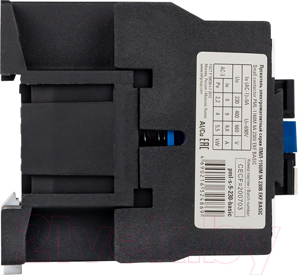 Изображение товара Пускатель магнитный EKF Basic ПМЛ-1160М PML-S-9-230-Basic