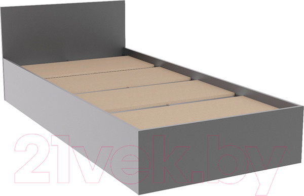 Изображение товара Односпальная кровать ДСВ Мори КРМ 900.1/2 (графит)
