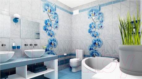 Изображение товара Панель ПВХ КронаПласт Unique Ванда-фон (2700x250x8мм)