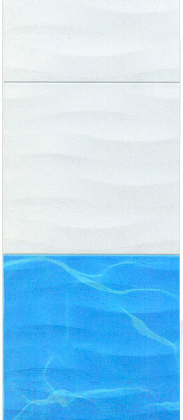 Изображение товара Панель ПВХ КронаПласт Unique Дельфины-фон (2700x250x8мм)