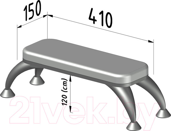 Изображение товара Подставка для маникюра ОМурМебель №4 (красный)