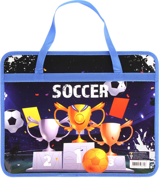 Изображение товара Папка-портфель Пчелка Футбольная лига / ПМ-А4-25 (синий)