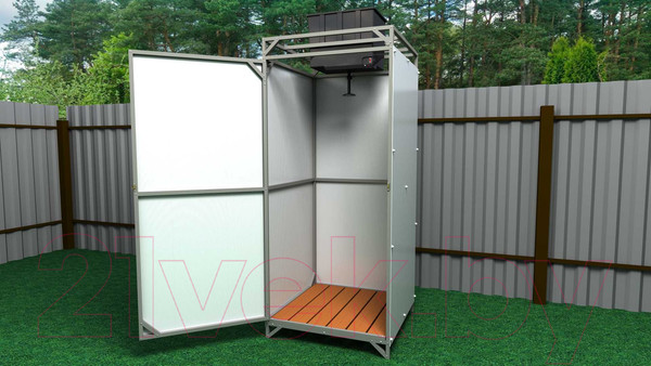 Изображение товара Душ для дачи ИМпласт 1 0.95x0.95м (55л, с подогревом)