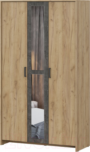 Изображение товара Шкаф NN мебель МСП 1 3ств (дуб золотой/камень темный)