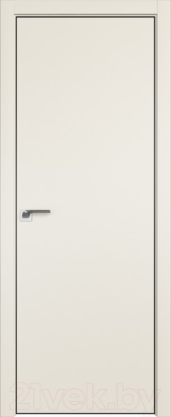 Изображение товара Дверь межкомнатная ProfilDoors 1E Compack зпз 190 R 70x200 (магнолия сатинат/кромка матовая с 4-х сторон)