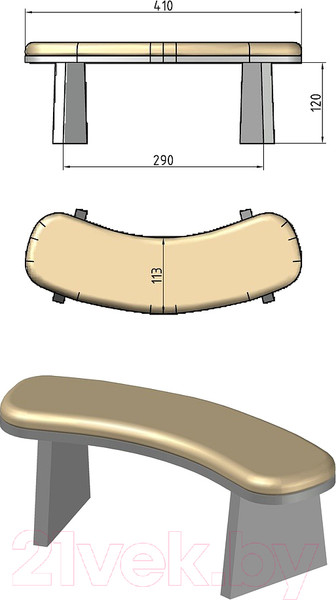 Изображение товара Подставка для маникюра ОМурМебель №1 (красный)