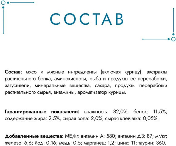 Изображение товара Влажный корм для кошек Гурмэ Перл желе де-люкс с курицей (75г)