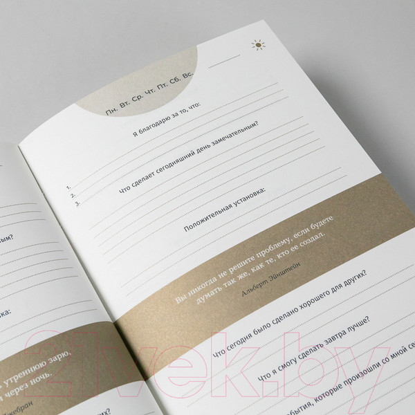 Изображение товара Мотивационный ежедневник Альпина 6 минут Pure. Ежедневник, который изменит вашу жизнь (9785961472936 / Спенст Д.)