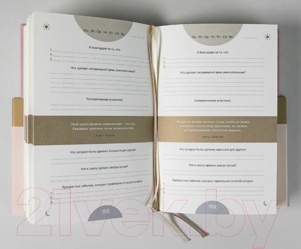 Изображение товара Мотивационный ежедневник Альпина 6 минут Pure. Ежедневник, который изменит вашу жизнь (9785961472936 / Спенст Д.)