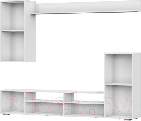 Изображение товара Стенка NN мебель МГС 4 (белый/цемент светлый)