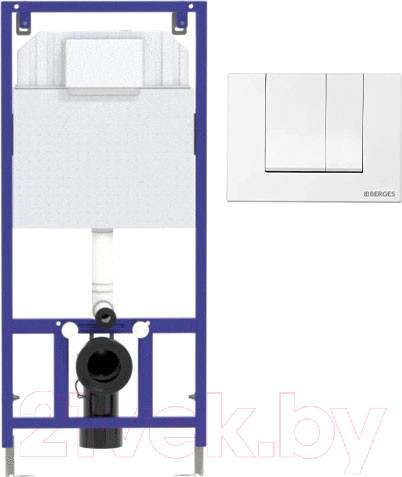 Изображение товара Инсталляция для унитаза Berges Novum 525 040000 + S4 040044