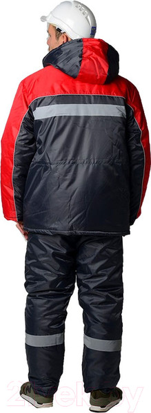 Изображение товара Комплект рабочей одежды ТД Артекс Балтика утепленный (р-р 56-58/170-176, Оксфорд, серый/красный)