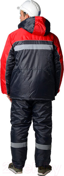 Изображение товара Комплект рабочей одежды ТД Артекс Балтика утепленный (р-р 56-58/182-188, Оксфорд, серый/красный)