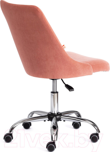Изображение товара Кресло офисное Tetchair Swan флок (розовый)