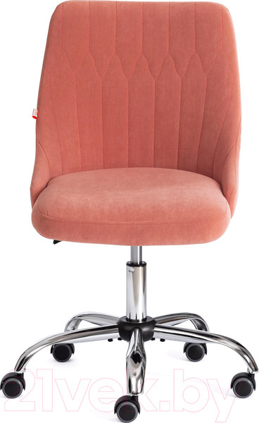 Изображение товара Кресло офисное Tetchair Swan флок (розовый)