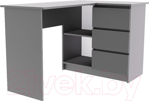 Изображение товара Письменный стол ДСВ Мори универсальный МС-16/2 (графит)