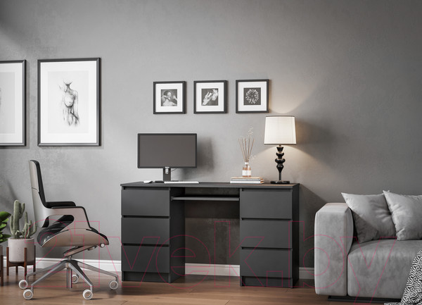 Изображение товара Письменный стол ДСВ Мори МС-2 (графит)