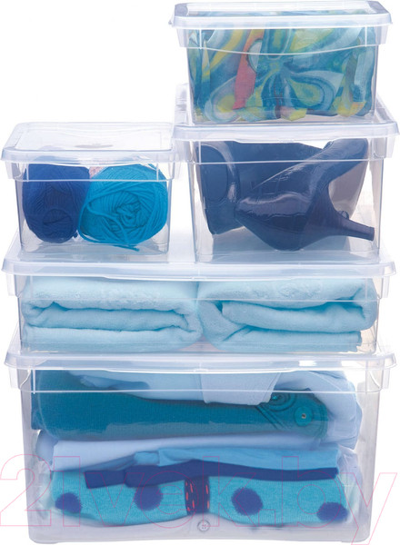 Изображение товара Контейнер для хранения Econova Кристалл / 431249101 (2л, бесцветный)