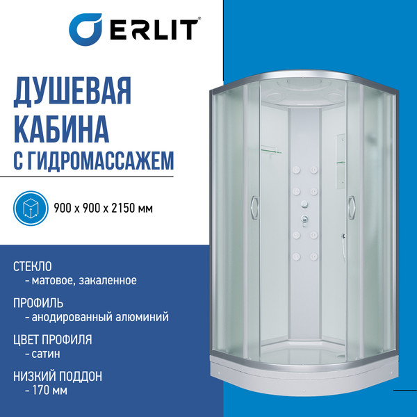Изображение товара Душевая кабина Erlit ER3509PF-C3-RUS