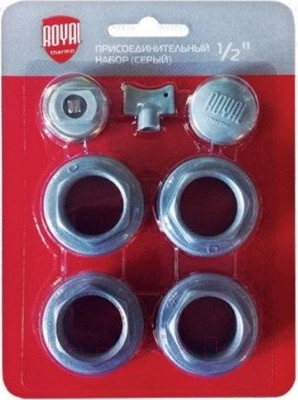 Изображение товара Монтажный комплект для радиатора Royal Thermo RT02.1-2 / RT1/2S (серебристый)