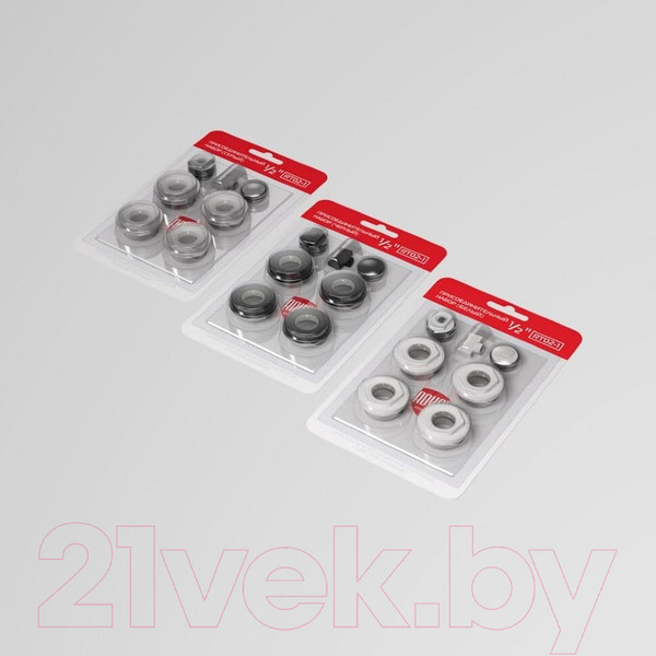 Изображение товара Монтажный комплект для радиатора Royal Thermo RT03.1-2 / RT3/4S (серебристый)