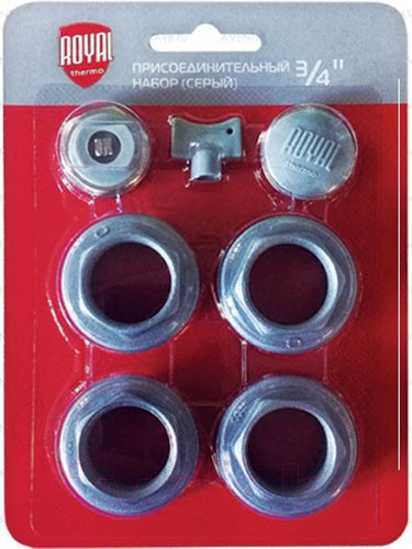 Изображение товара Монтажный комплект для радиатора Royal Thermo RT03.1-2 / RT3/4S (серебристый)