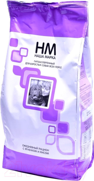 Изображение товара Сухой корм для собак Наша Марка Гипоаллергенный с ягненком и рисом НМ048 (12кг)