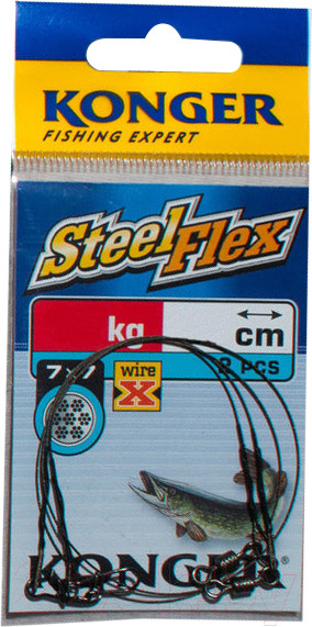 Изображение товара Набор поводков рыболовных Konger Steelflex / 270 022 005