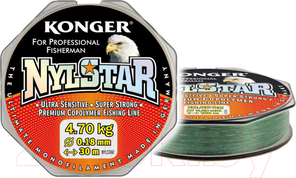 Изображение товара Леска монофильная Konger Nylstar 0.28мм 100м / 215100028