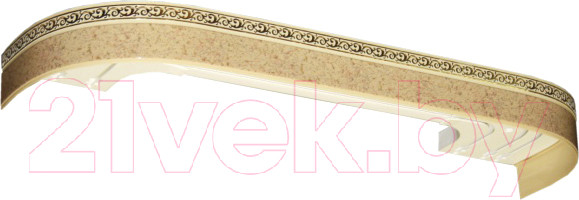 Изображение товара Карниз для штор LEGRAND Галант Neo Флора 3.0 / 48066887 (песок)