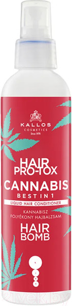 Изображение товара Спрей для волос Kallos Cosmetics Pro-Tox Cannabis Best in 1 с маслом семян конопли (200мл)