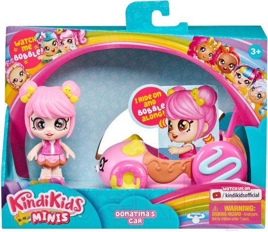 Изображение товара Кукла с аксессуарами Kindi Kids Донатина с машинкой / 39759