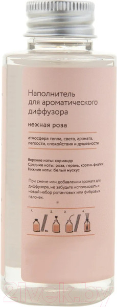 Изображение товара Жидкость для аромадиффузора Arida Home Hygge №12 Нежная роза (100мл)