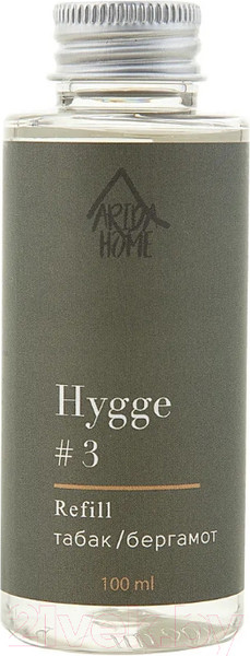 Изображение товара Жидкость для аромадиффузора Arida Home Hygge №3 Табак и Бергамот  (100мл)