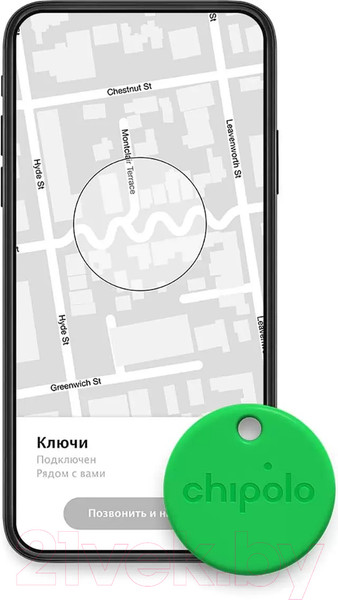 Изображение товара Беспроводная метка-трекер Chipolo One / CH-C19M-GN-R (зеленый)