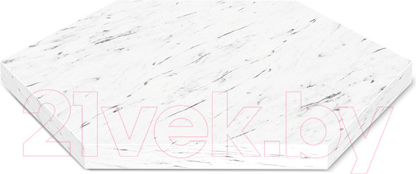 Изображение товара Столешница для стола Sheffilton SHT-ТT20 60 ЛДСП 25мм (мрамор каррара белый)