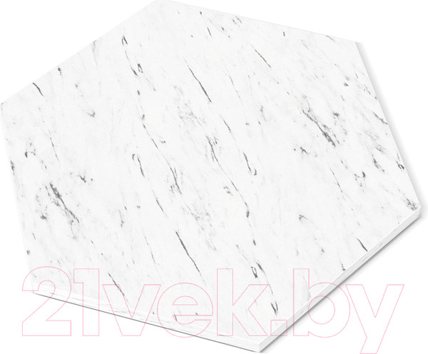 Изображение товара Столешница для стола Sheffilton SHT-ТT20 60 ЛДСП 25мм (мрамор каррара белый)