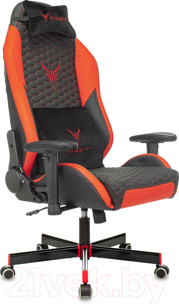 Изображение товара Кресло геймерское Бюрократ Knight Neon (черный/красный экокожа)